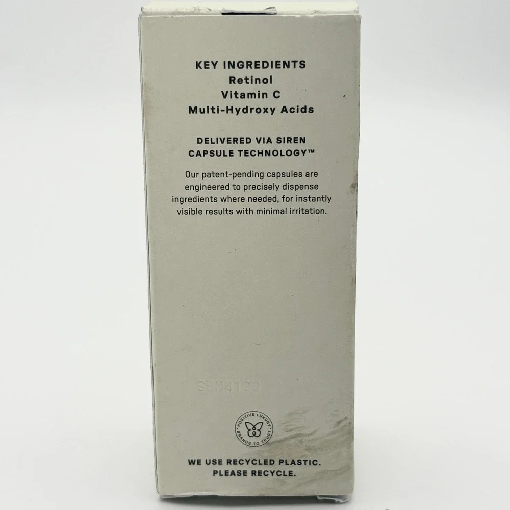 U Beauty Resurfacing Compound 15ml 0.5oz Retinol Vitamin C Siren Capsule Italy